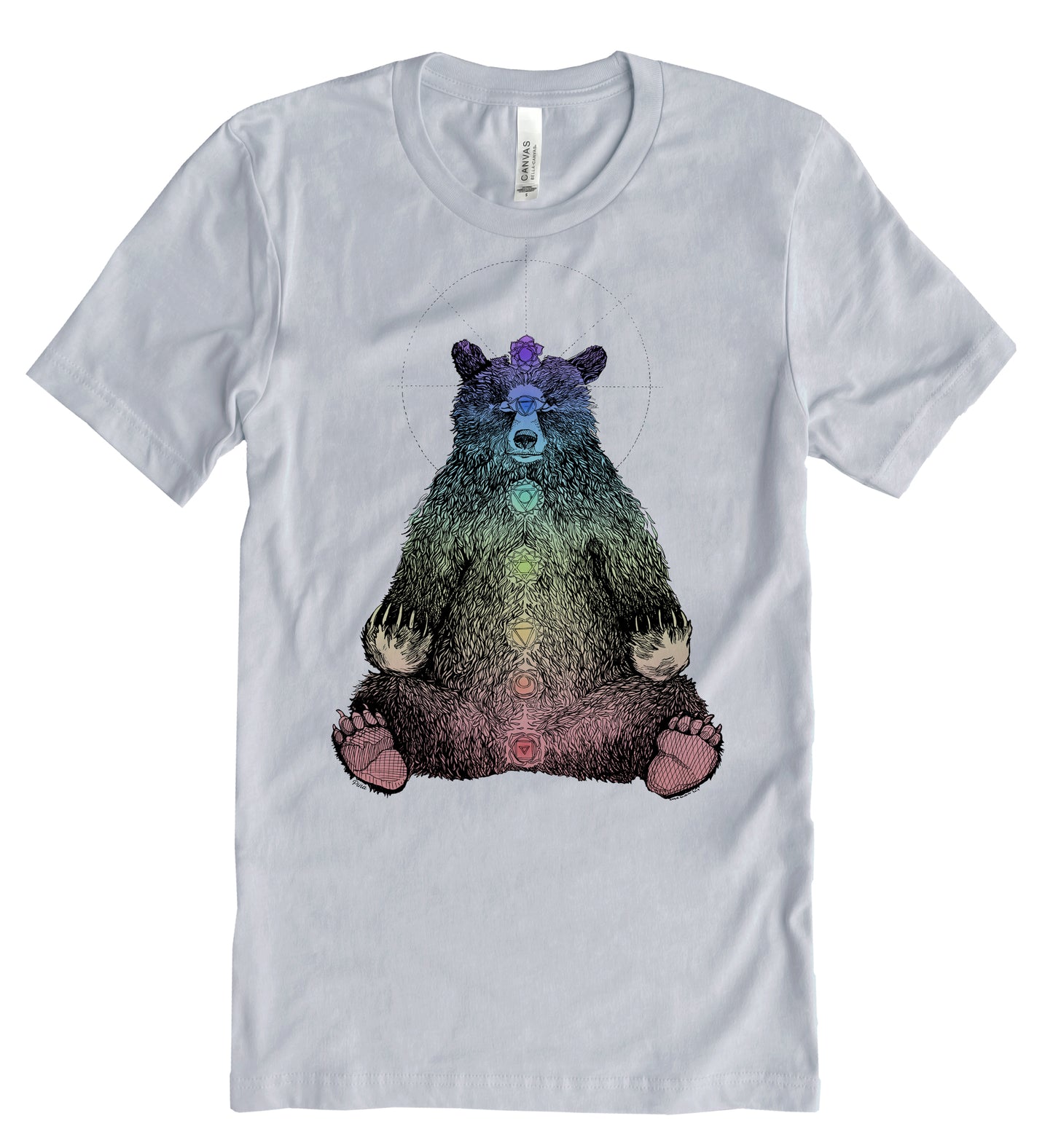 Kundalini Bear in Colour Unisex Cotton Jersey Tee