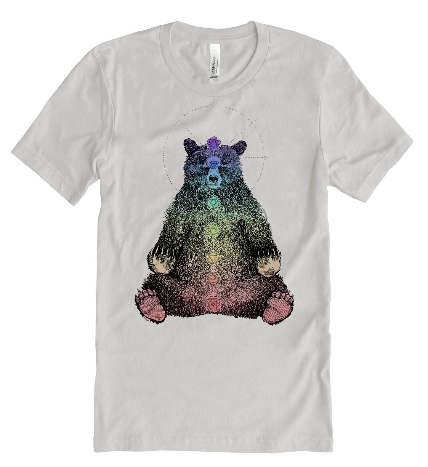 Kundalini Bear in Colour Unisex Cotton Jersey Tee