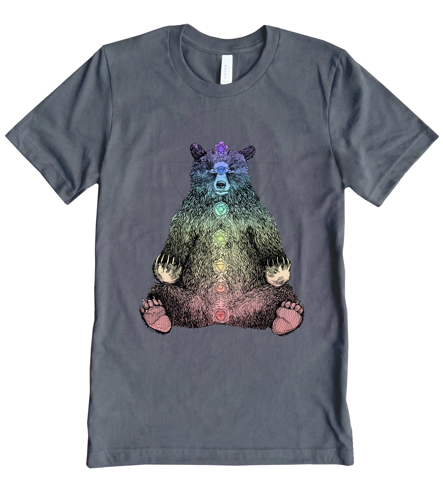 Kundalini Bear in Colour Unisex Cotton Jersey Tee