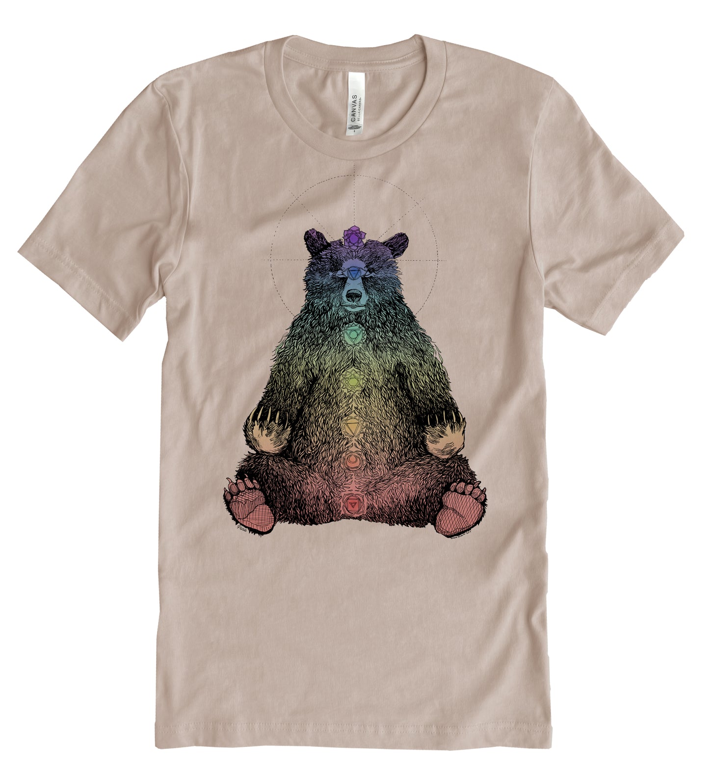 Kundalini Bear in Colour Unisex Cotton Jersey Tee