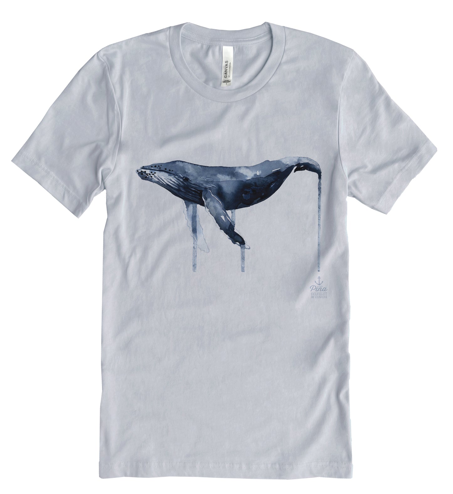 Watercolour Humpback Whale Unisex Cotton Jersey Tee