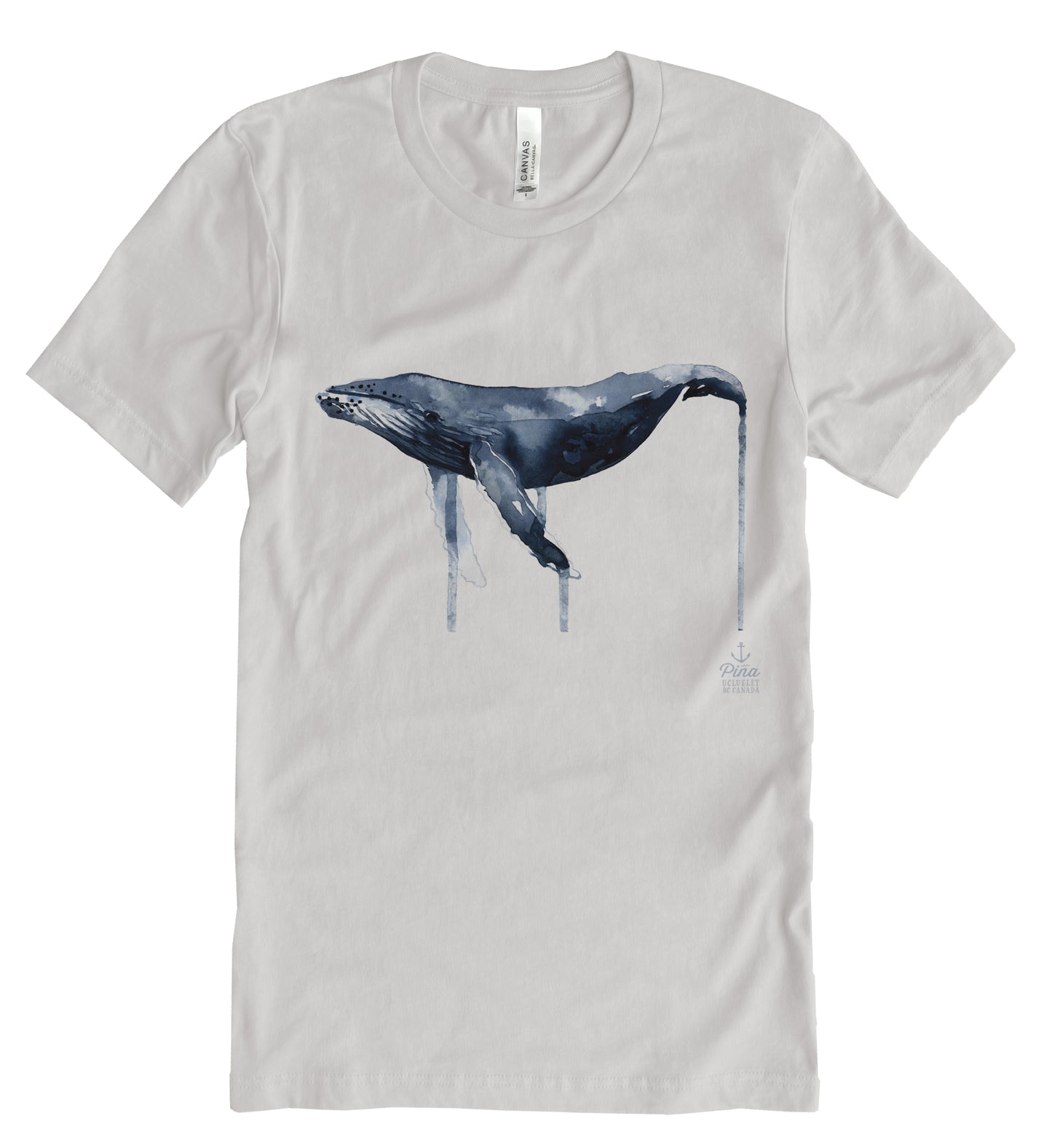 Watercolour Humpback Whale Unisex Cotton Jersey Tee