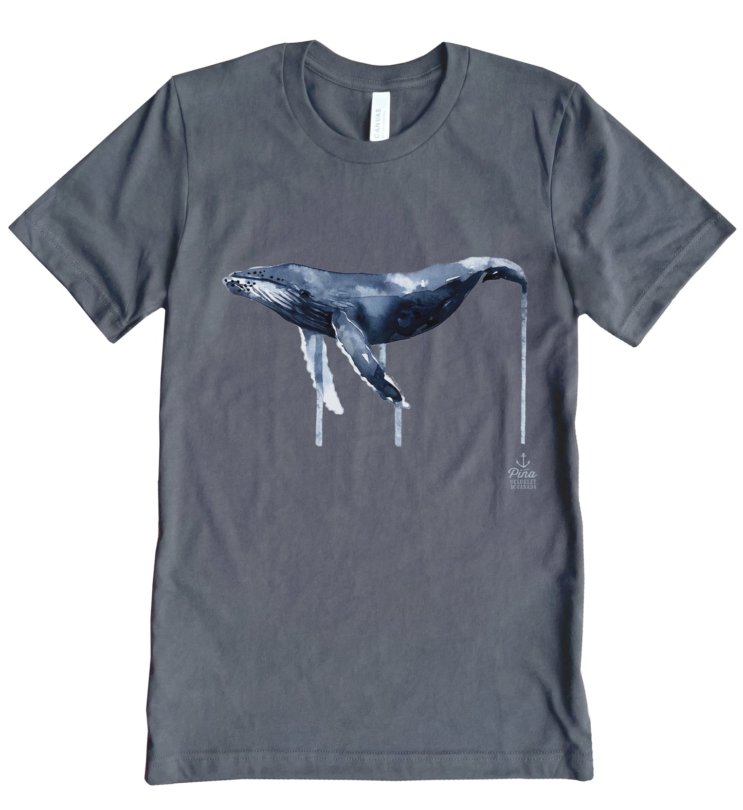 Watercolour Humpback Whale Unisex Cotton Jersey Tee