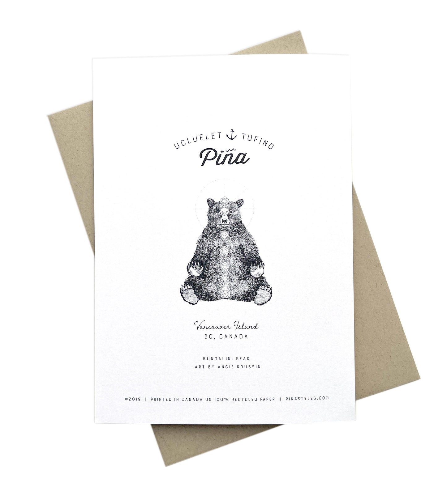 Kundalini Bear Greeting Card