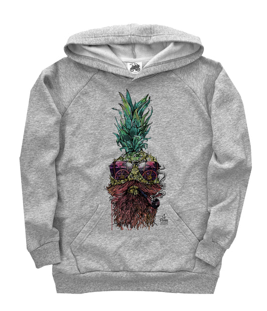 Captain Piña in Full Colour Organic Cotton Unisex Pullover Hoodie