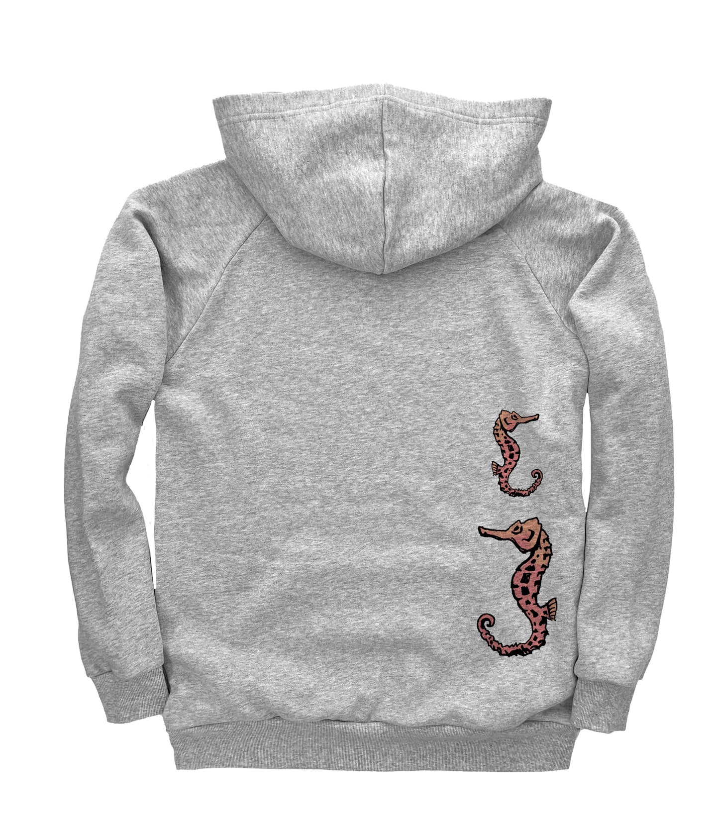 Mermaid Singing in Full Colour Organic Cotton Unisex Pullover Hoodie