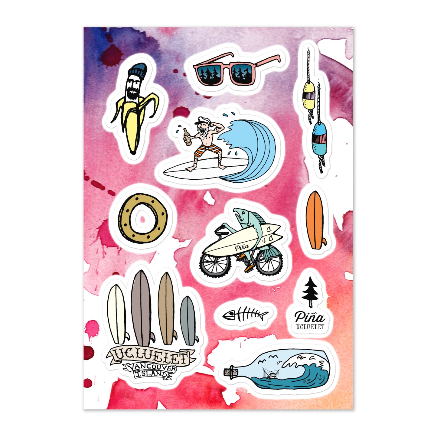 West Coast Fun Sticker Sheet