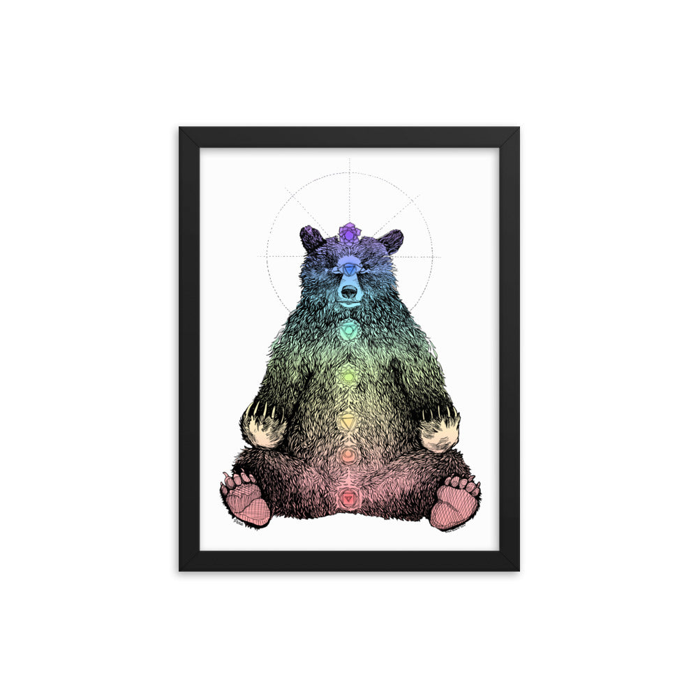 Kundalini Bear in Colour Framed Print