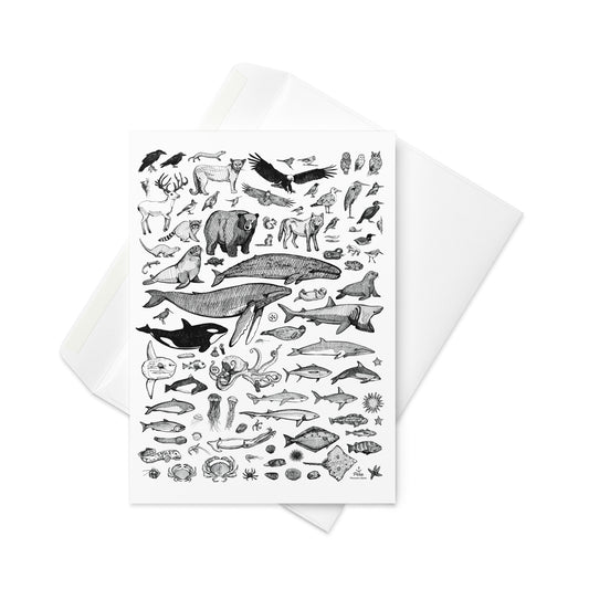 Species of Ucluelet Greeting Card