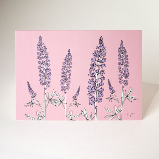 Lupines Greeting Card