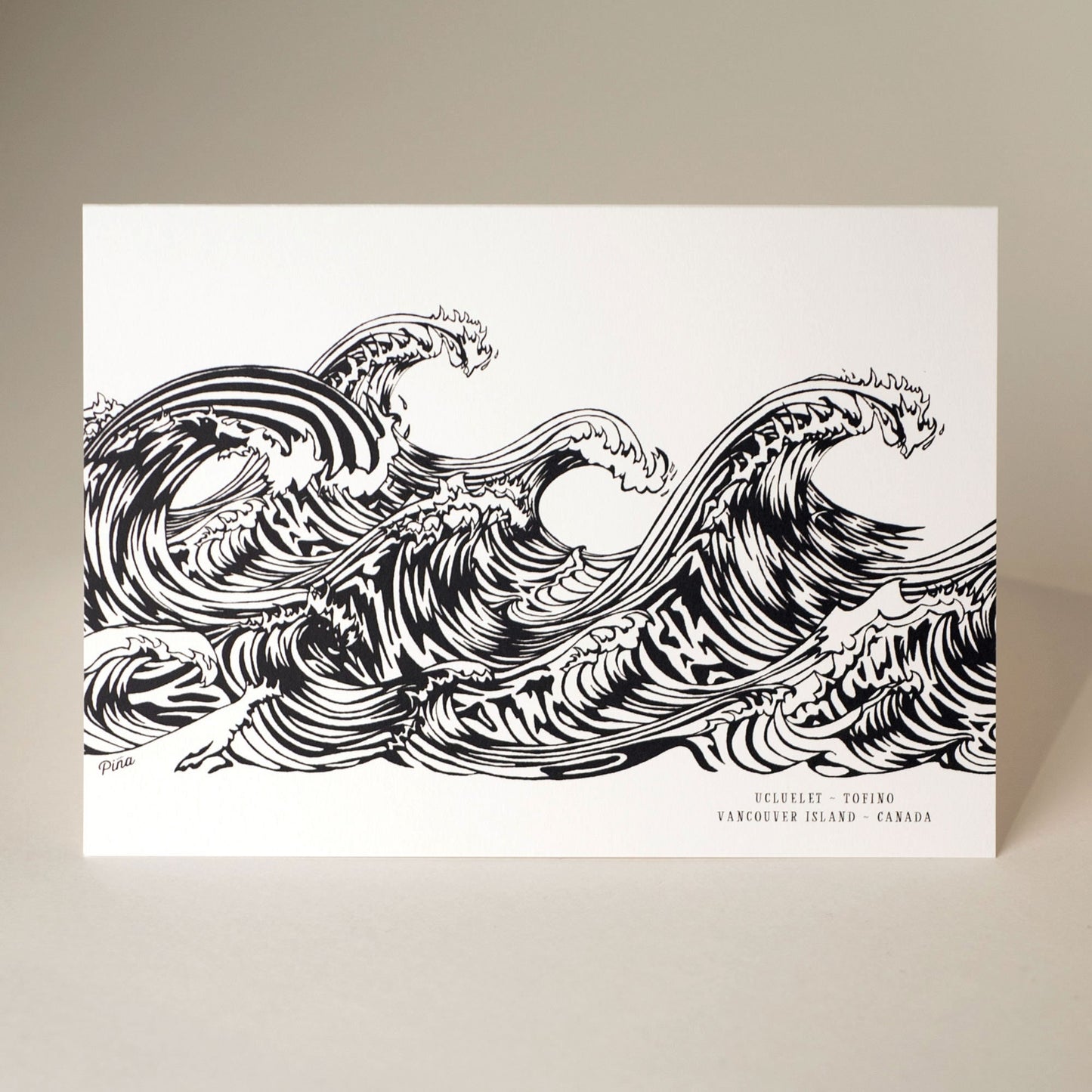 Doodle Wave Greeting Card