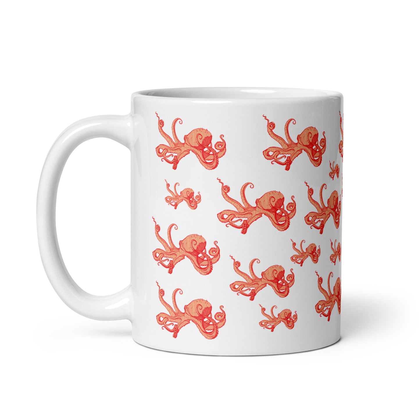 Orange Octopus Mug