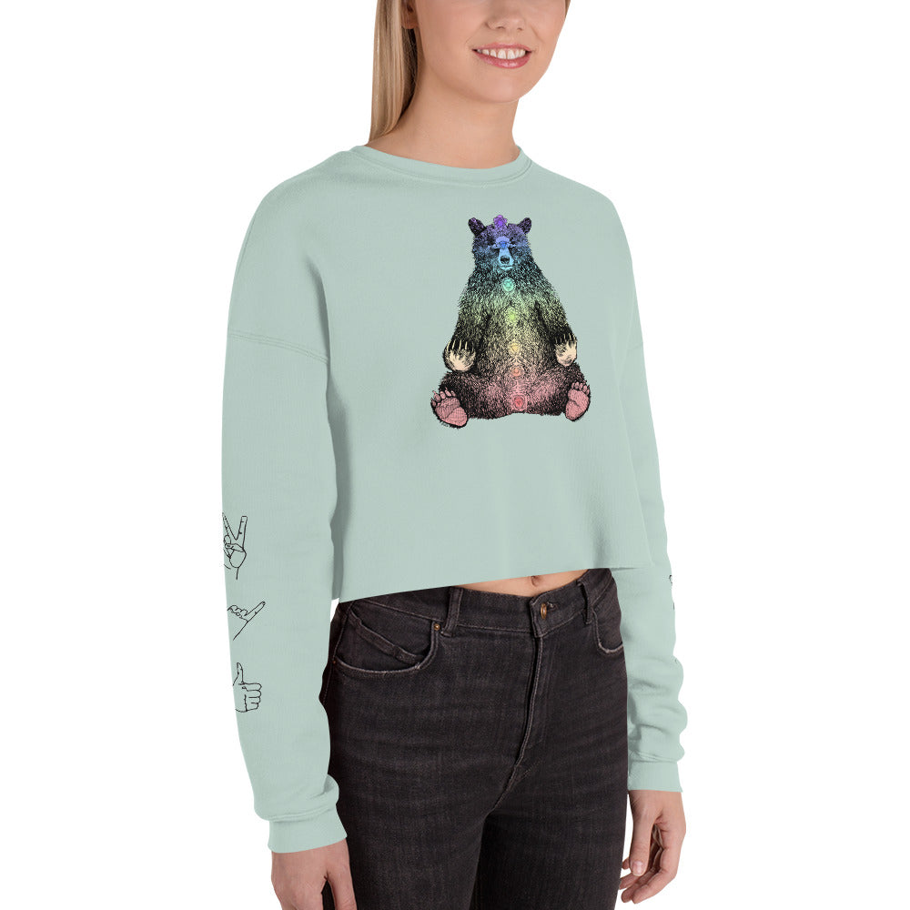 Kundalini Bear Crop Sweatshirt