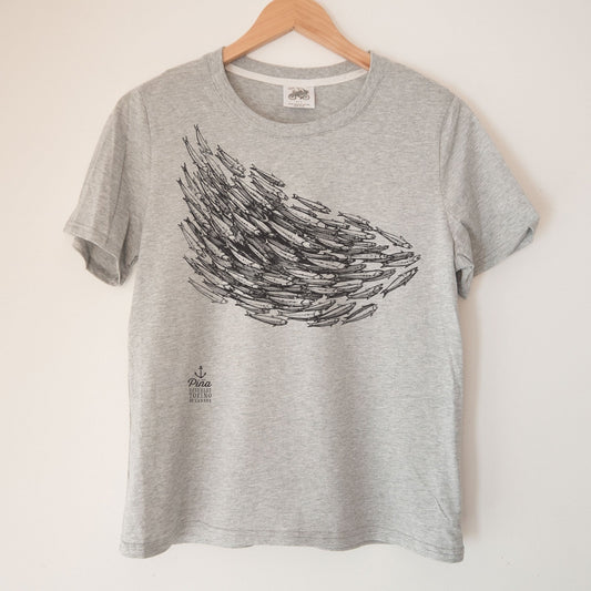 Fish School in Black Kennedy Lake Ladies Organic Cotton Tee