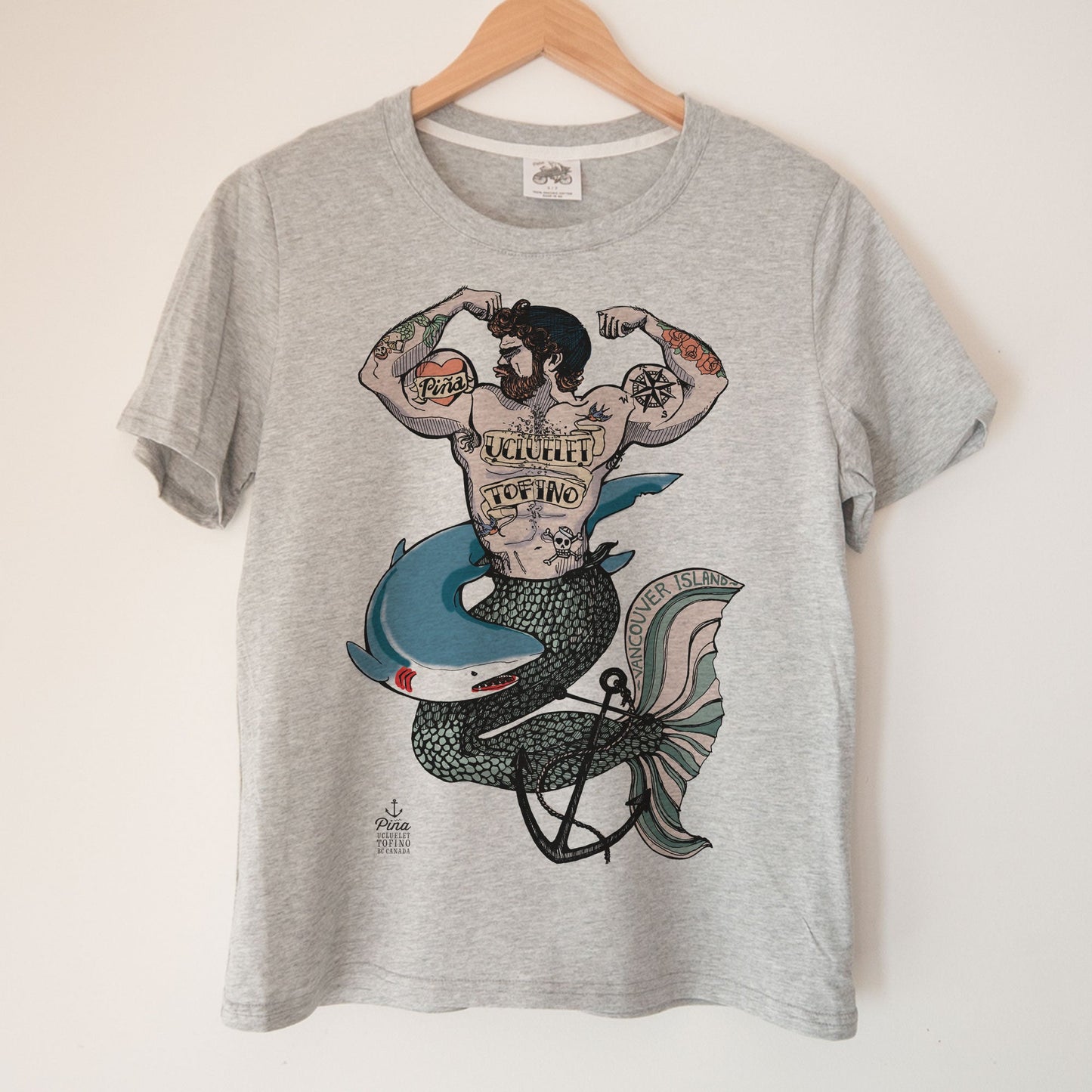 Merman in Colour Kennedy Lake Ladies Organic Cotton Tee