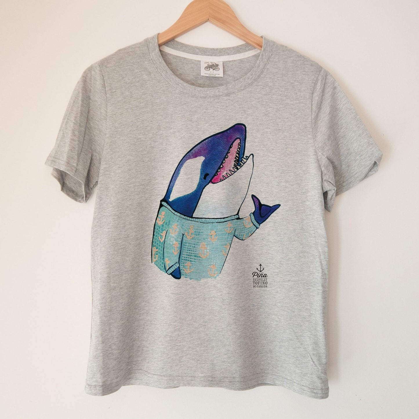 Shaka Brah in Colour Kennedy Lake Ladies Organic Cotton Tee