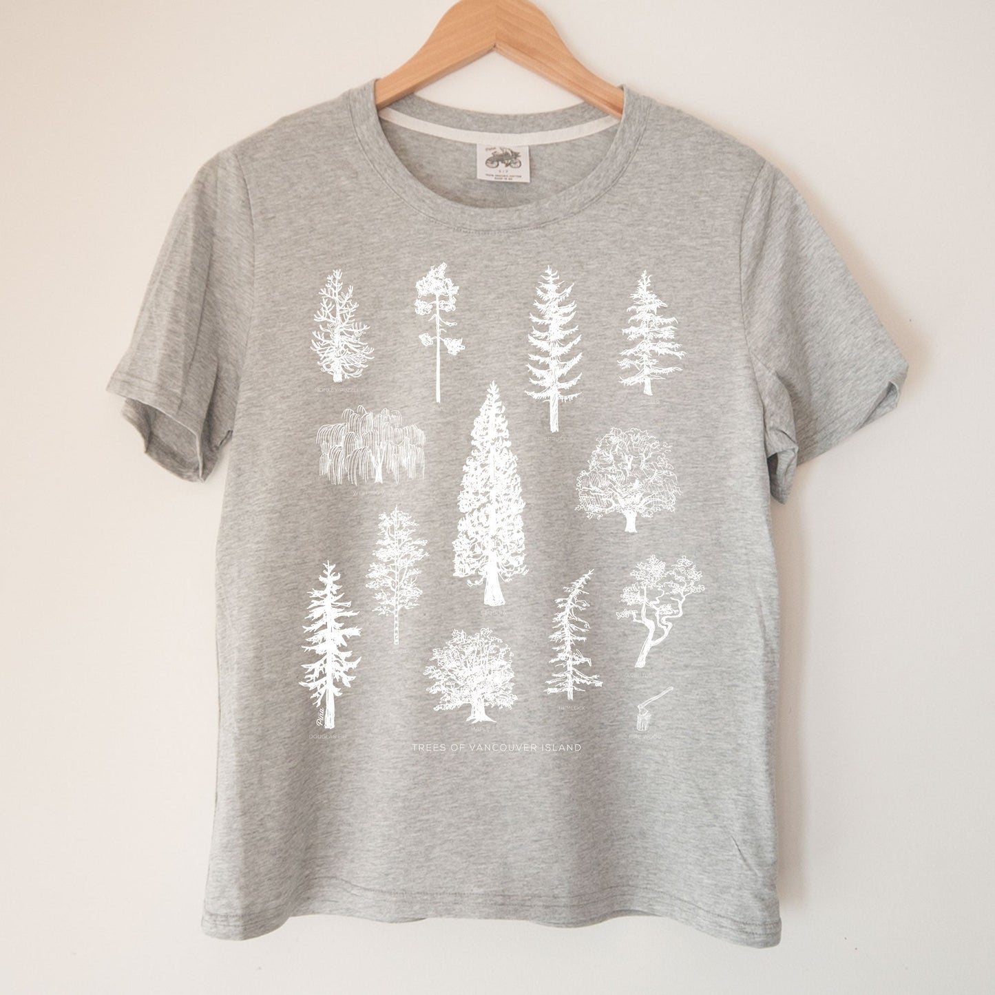 Tree Species in White Kennedy Lake Ladies Organic Cotton Tee