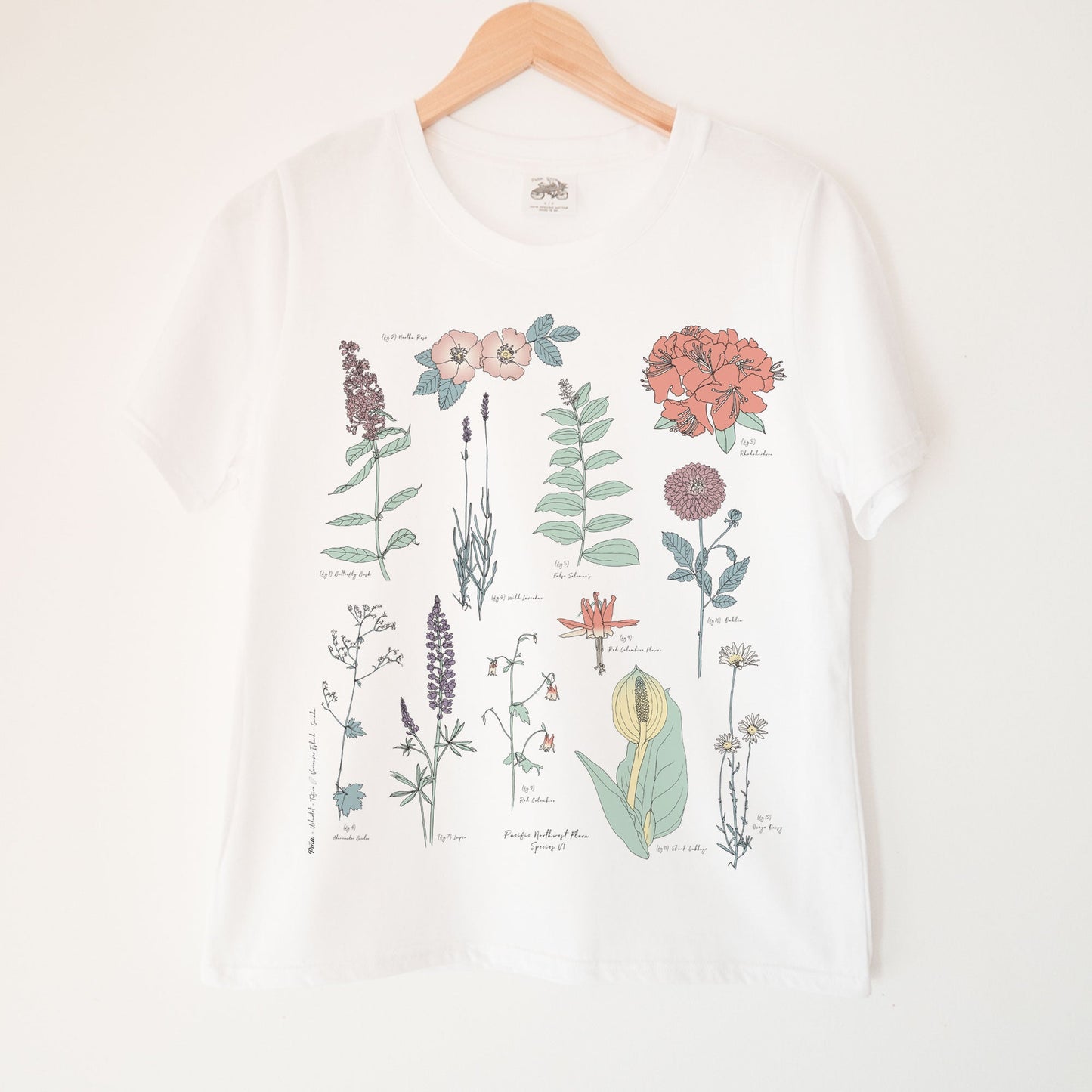 Botanicals in Colour Kennedy Lake Ladies Organic Cotton Tee