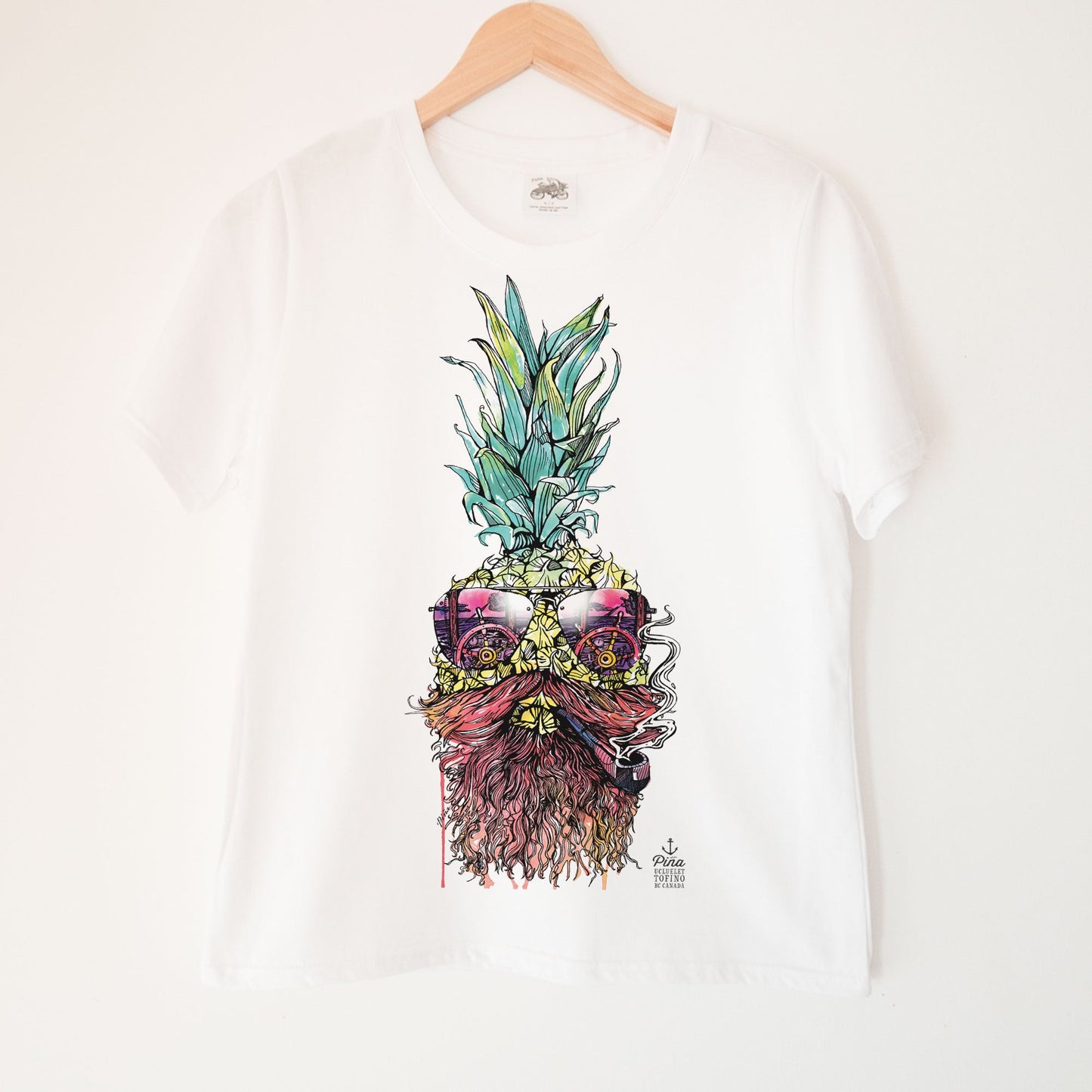 Captain Piña in Colour Kennedy Lake Ladies Organic Cotton Tee