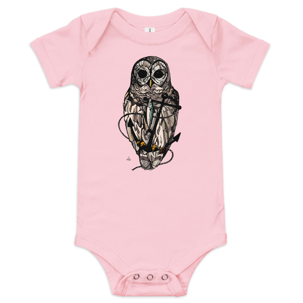 Owl & Anchor Baby One Piece