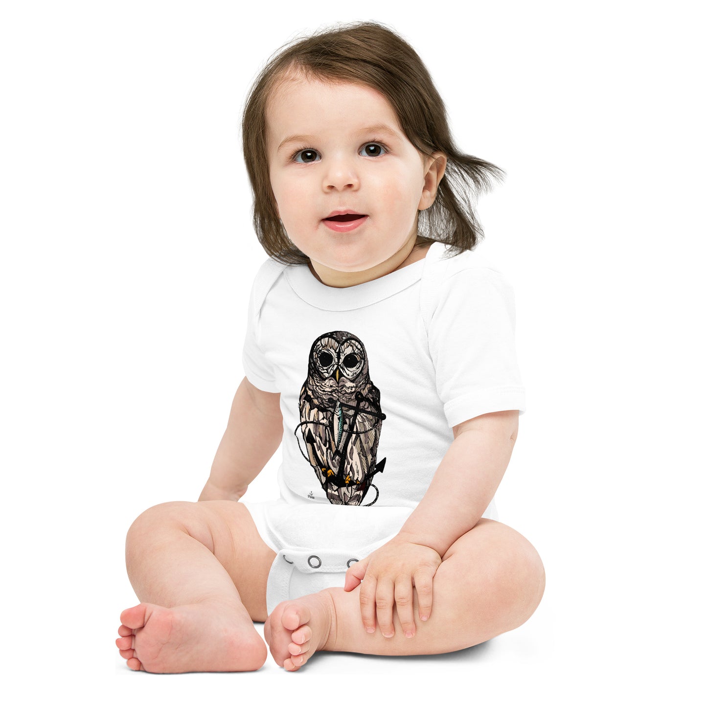 Owl & Anchor Baby One Piece
