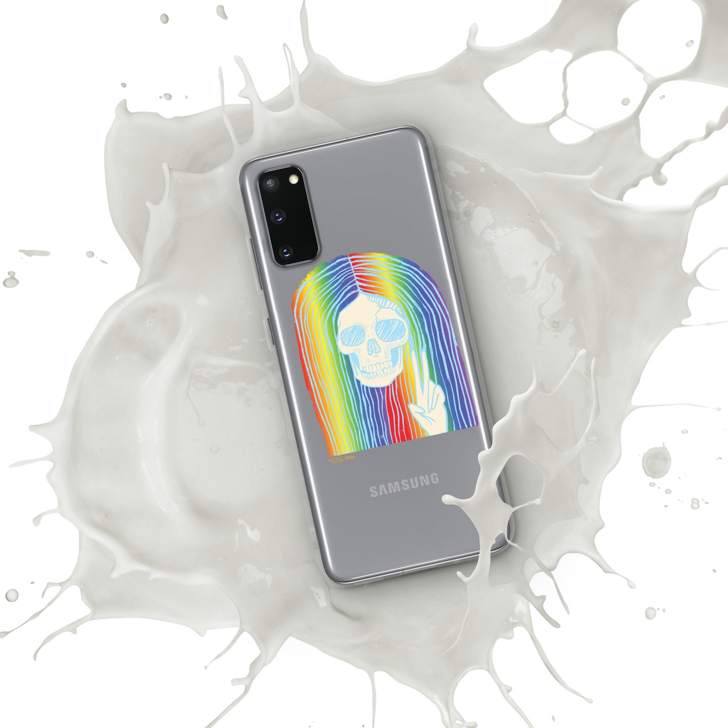 Rainbow Skull Clear Case for Samsung®