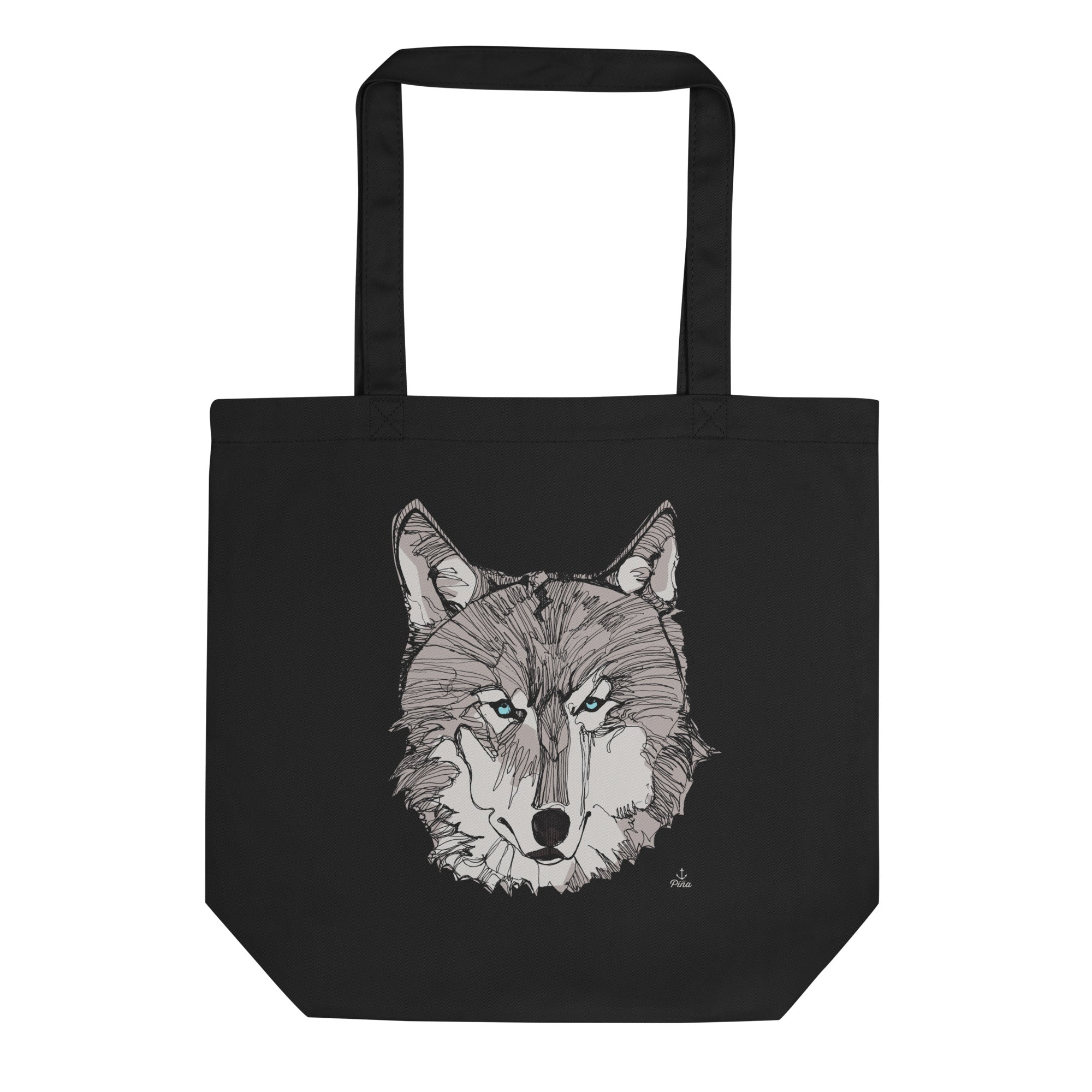 Wolf Face Eco Tote Bag – Piña