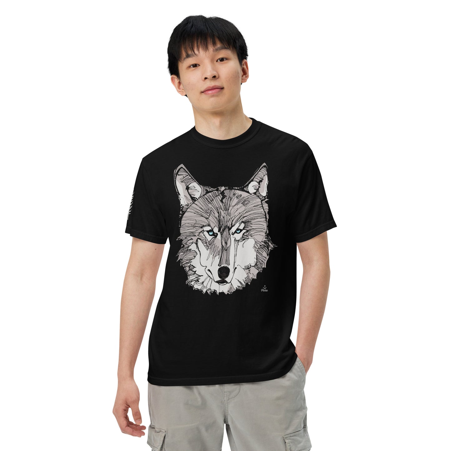 Wolf Face Unisex Garment-Dyed Tee