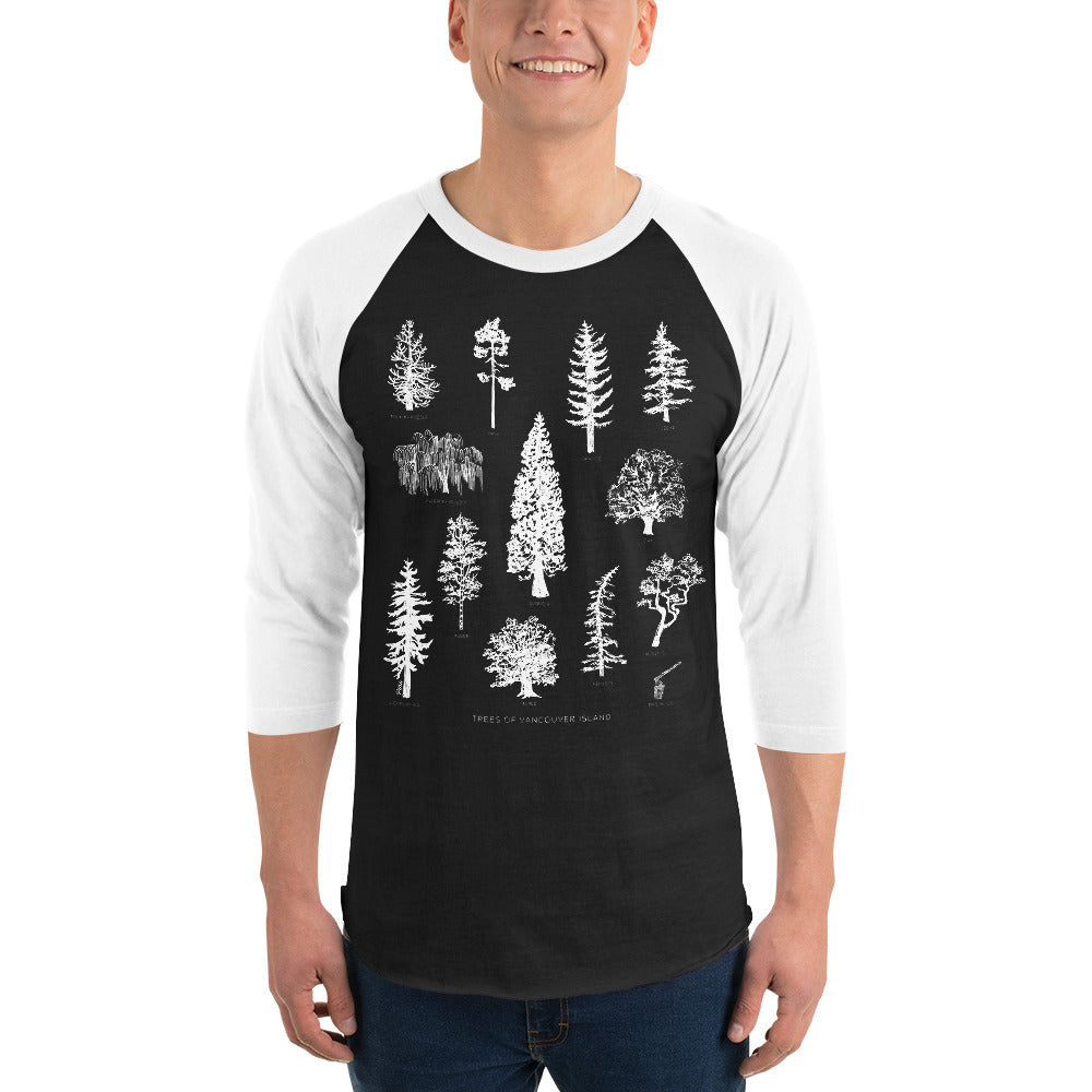 Tree Species 3/4 Sleeve Baseball Shirt