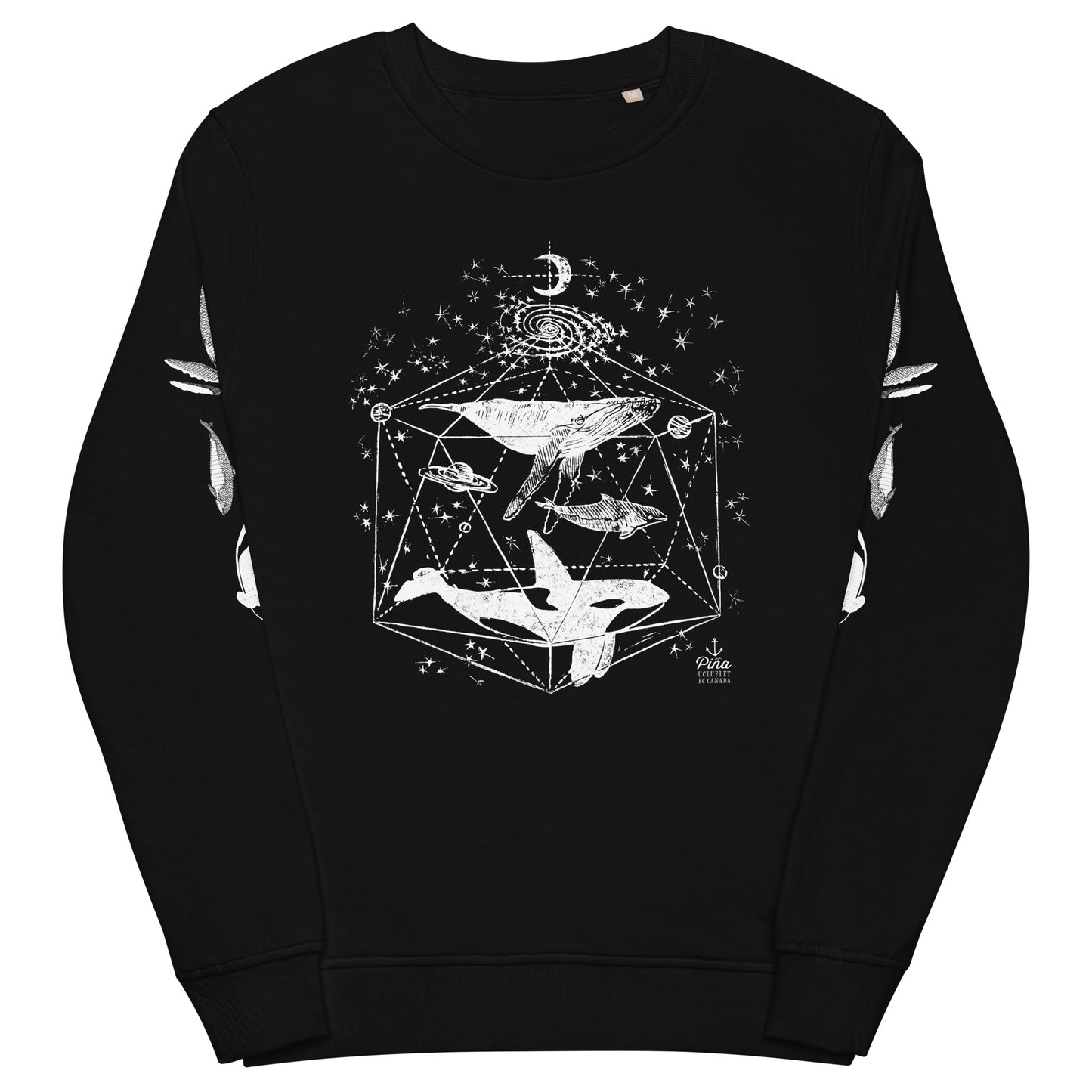 Galactic Whales Unisex Eco Sweatshirt