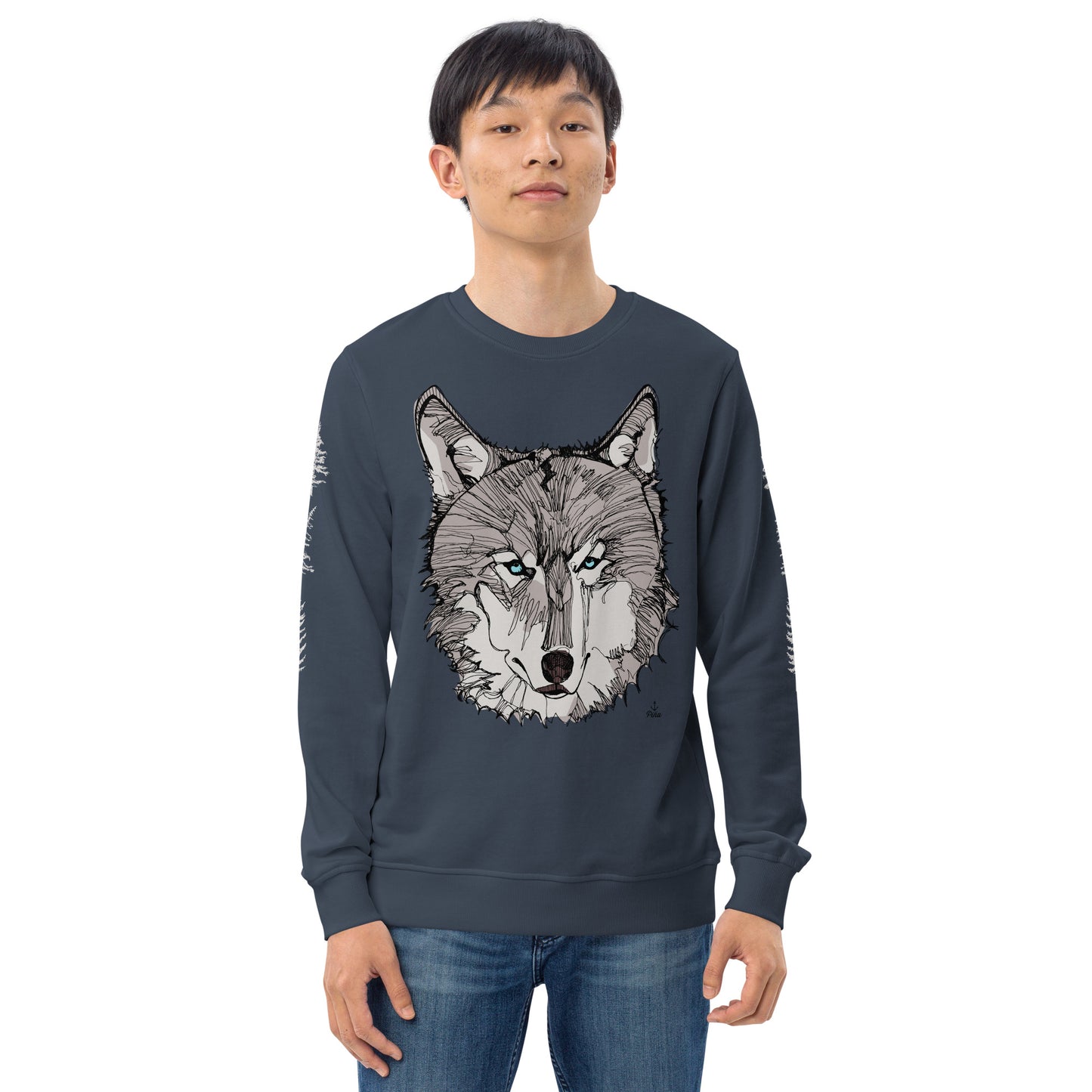 Wolf Face Unisex Eco Sweatshirt