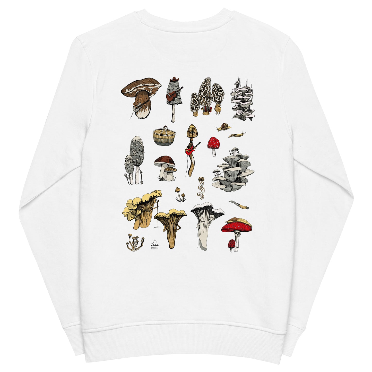 Mushrooms Unisex Eco Sweatshirt