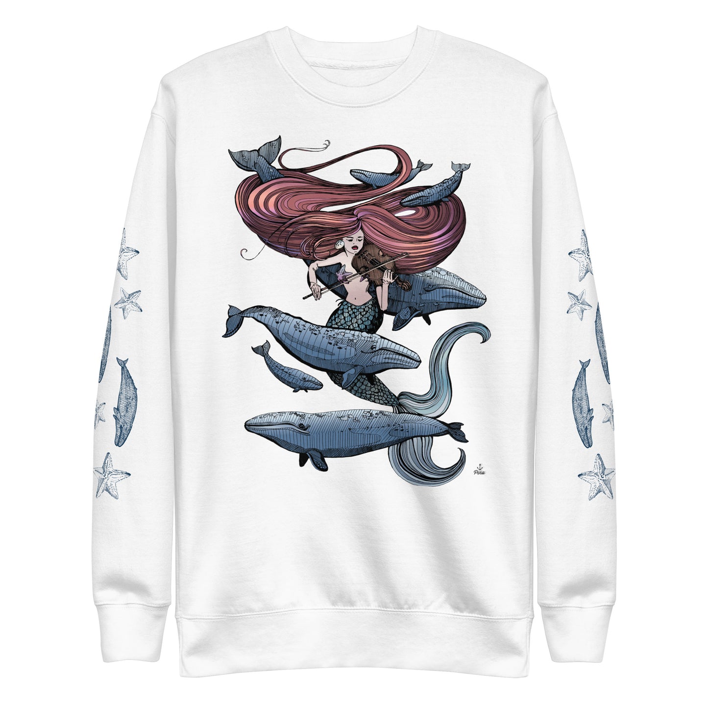 Mermaid Fiddling Unisex Premium Sweatshirt