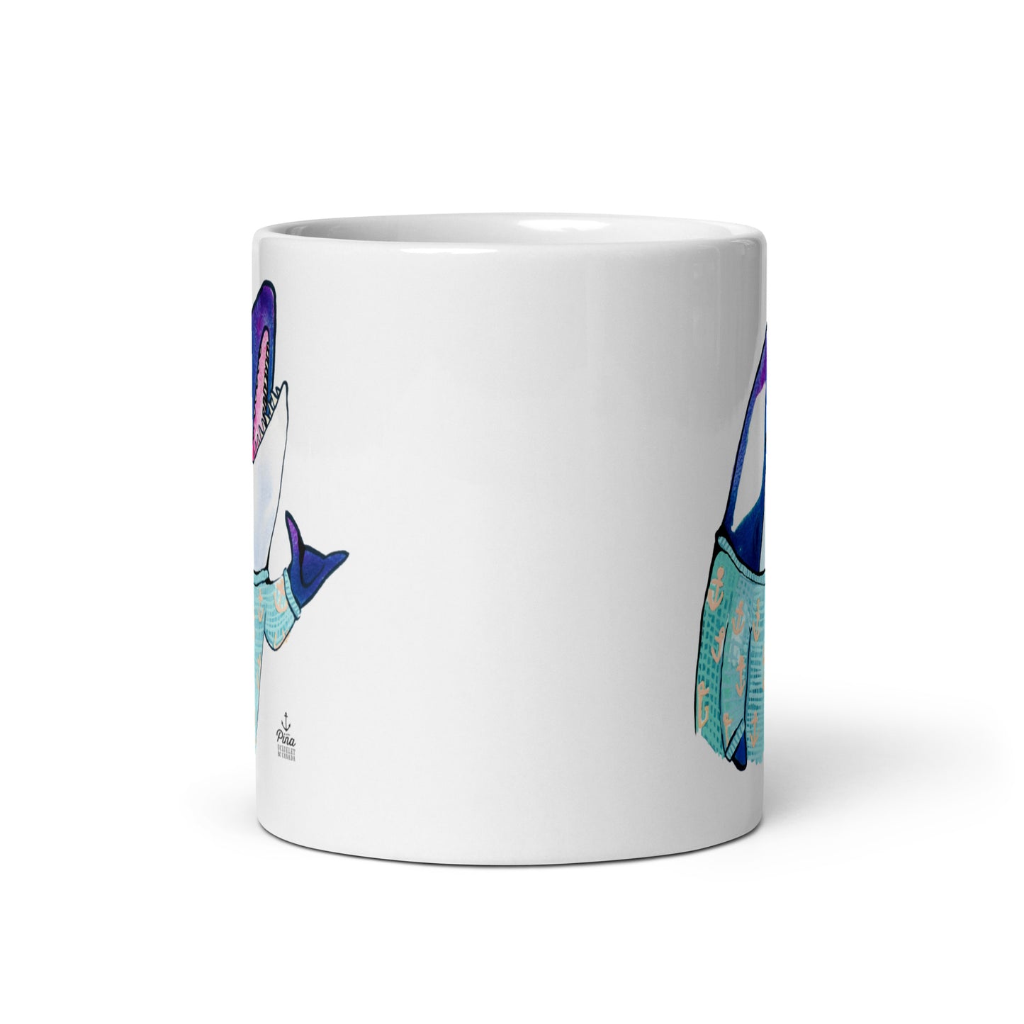 Shaka Brah Orca White Glossy Mug