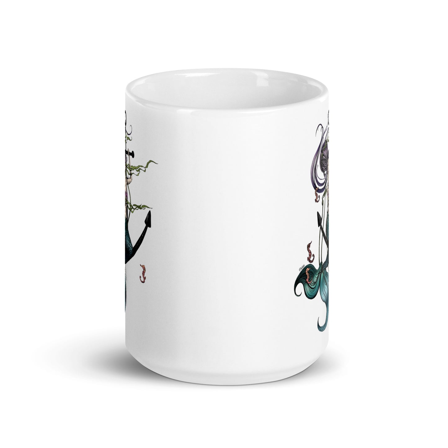 Mermaid Singing White Glossy Mug