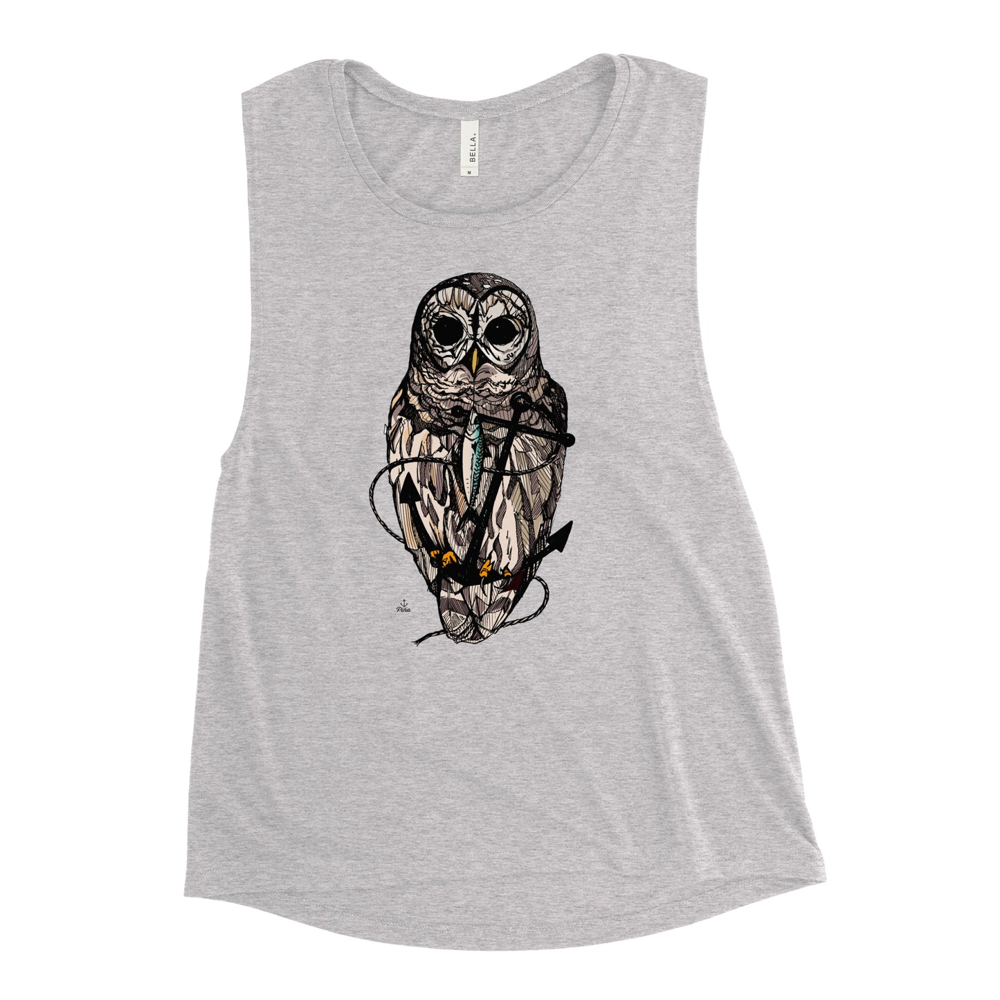 Owl & Anchor Ladies Muscle Tank