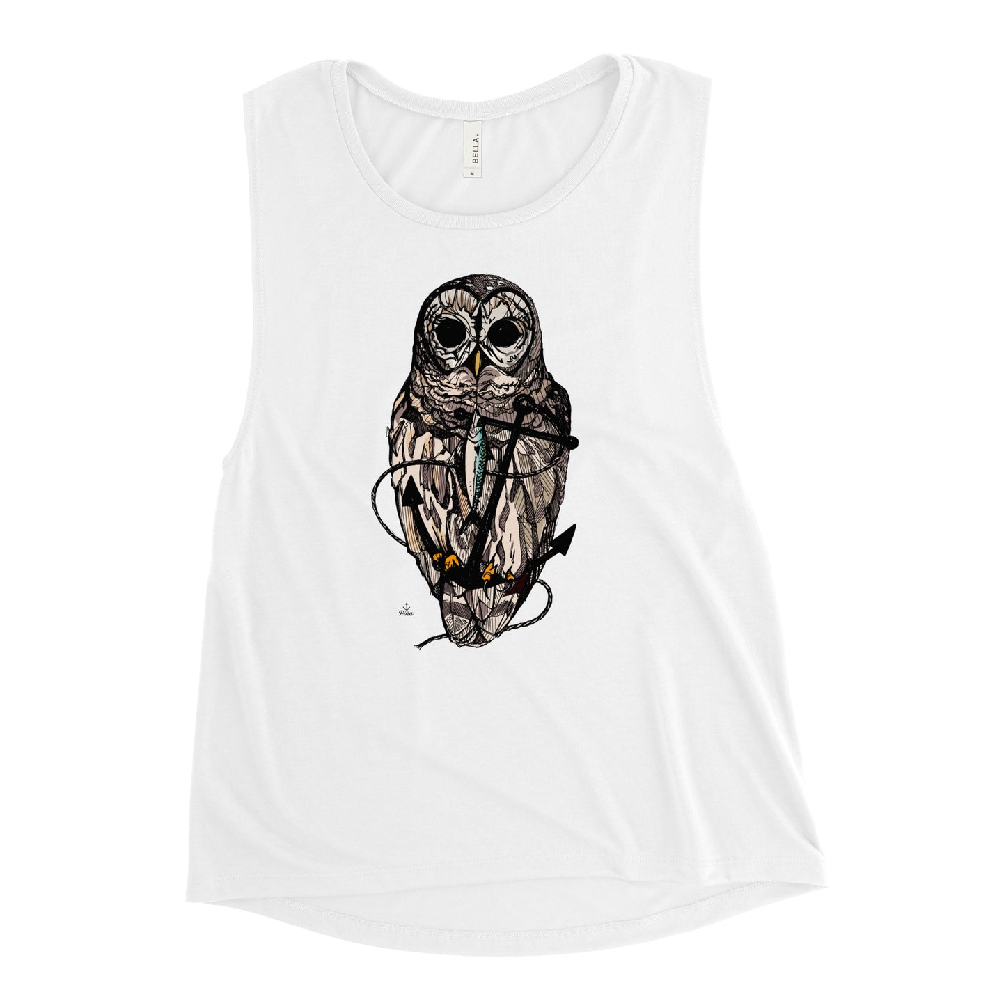 Owl & Anchor Ladies Muscle Tank