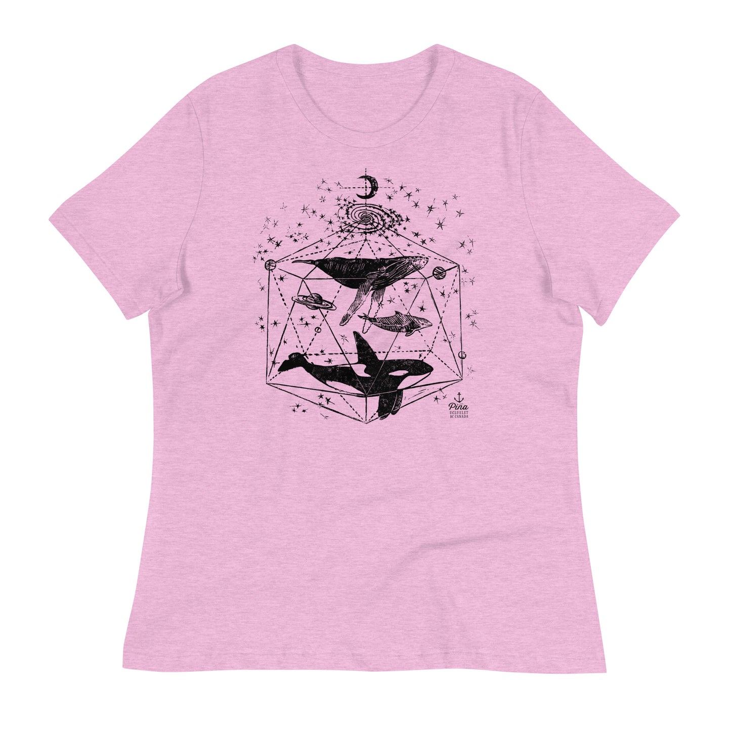 Galactic Whales Ladies Relaxed Tee