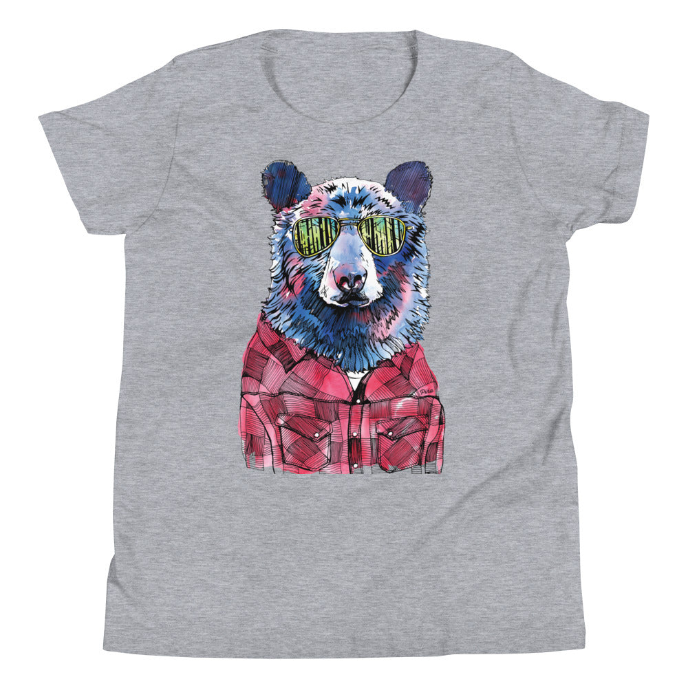 Hipster Bear Youth Tee