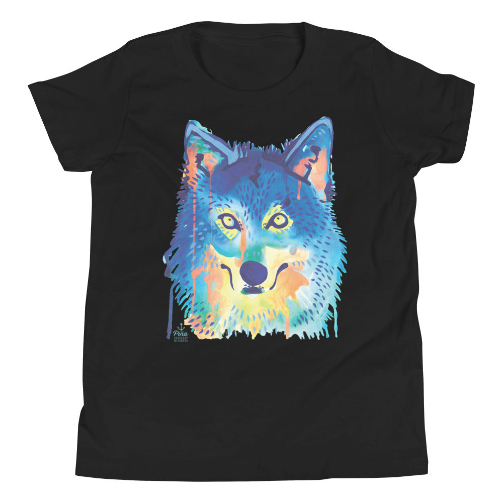 Watercolour Wolf Face Tee