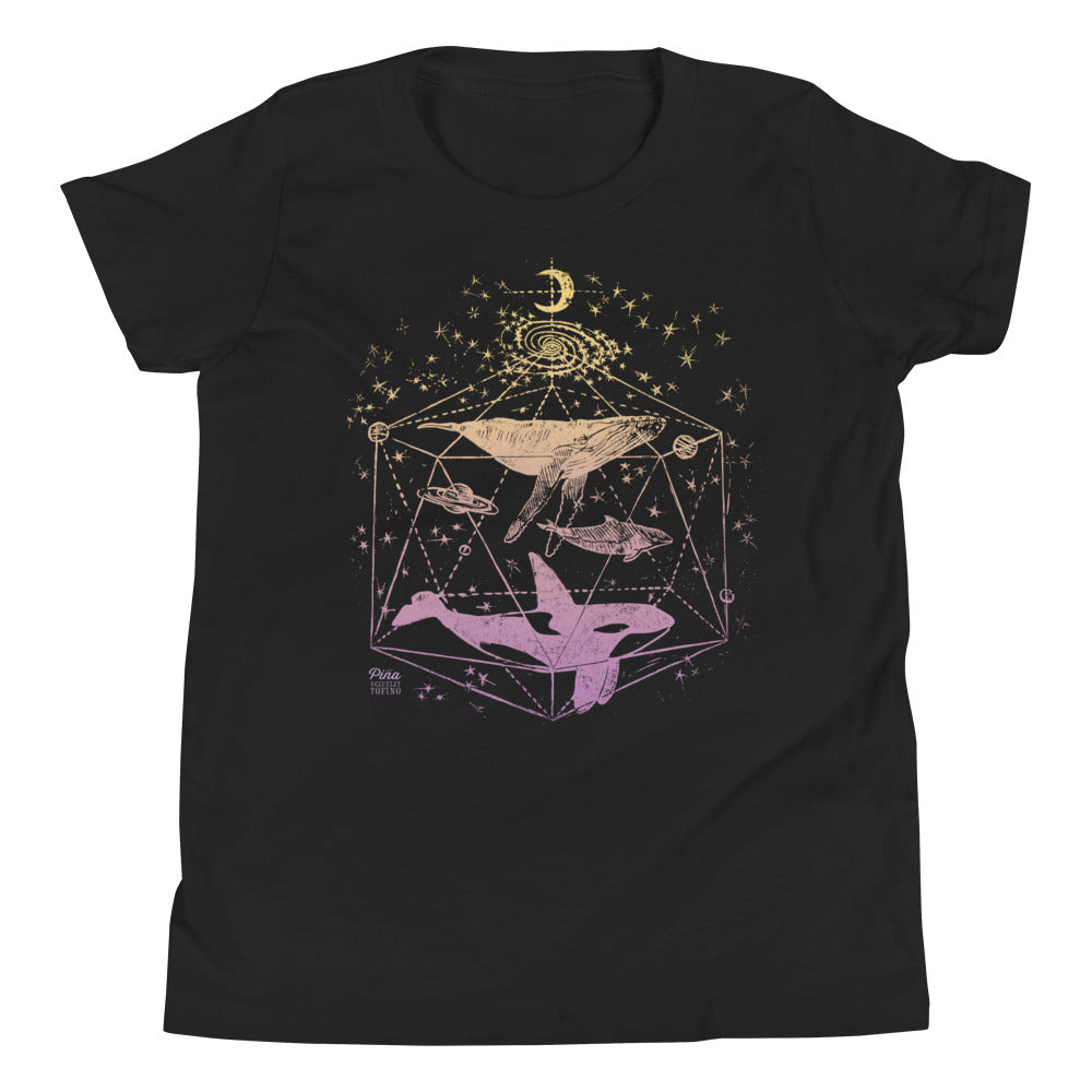 Galactic Whales in Colour Youth Tee