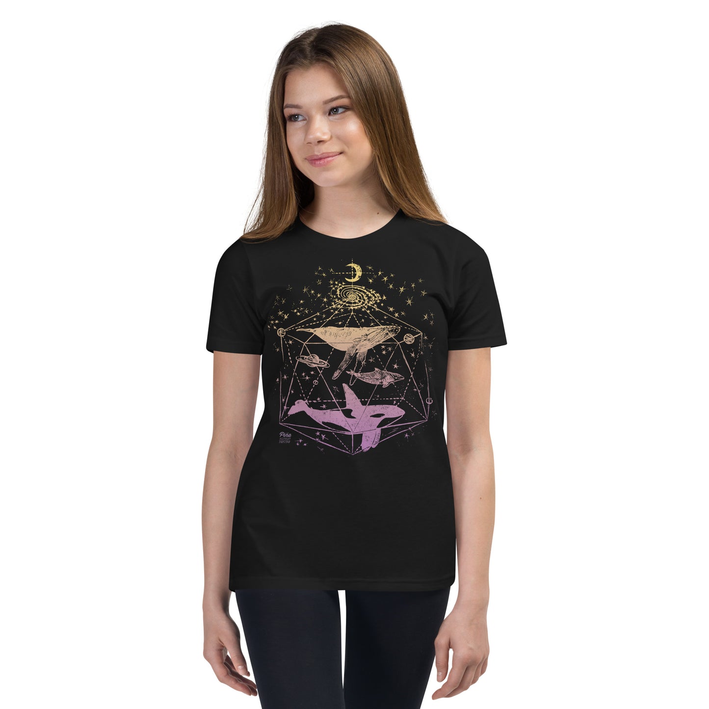 Galactic Whales in Colour Youth Tee